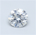 Natural Diamond 0.60 Carats, Round with Excellent Cut, E Color, I1 Clarity and Certified by GIA