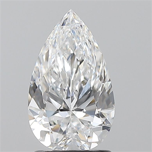 Picture of Natural Diamond 1.50 Carats, Pear with  Cut, D Color, VS1 Clarity and Certified by GIA