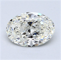 Natural Diamond 1.21 Carats, Oval with  Cut, I Color, VVS1 Clarity and Certified by GIA