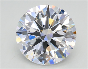 Picture of Lab Grown Diamond 3.04 Carats, Round with Excellent Cut, D Color, VS1 Clarity and Certified by GIA