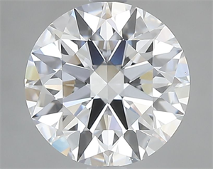 Picture of Natural Diamond 2.50 Carats, Round with Excellent Cut, D Color, FL Clarity and Certified by GIA