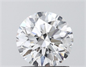Lab Grown Diamond 1.26 Carats, Round with Ideal Cut, D Color, VVS2 Clarity and Certified by IGI