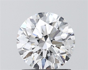 Picture of Lab Grown Diamond 1.26 Carats, Round with Ideal Cut, D Color, VVS2 Clarity and Certified by IGI