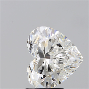 Picture of Natural Diamond 2.20 Carats, Heart with  Cut, F Color, SI1 Clarity and Certified by GIA