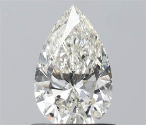 Picture of Natural Diamond 0.72 Carats, Pear with  Cut, I Color, VS2 Clarity and Certified by IGI
