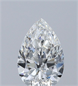 Diamante Natural 0.52 quilates, De pera , Color F, claridad VS1 y certificado GIA
