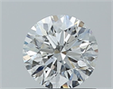 Natural Diamond 0.70 Carats, Round with Excellent Cut, G Color, I1 Clarity and Certified by GIA