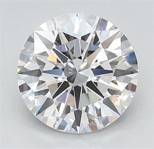 Picture of Lab Grown Diamond 2.10 Carats, Round with Ideal Cut, D Color, IF Clarity and Certified by IGI