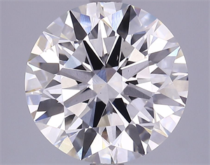 Picture of Lab Grown Diamond 3.56 Carats, Round with Excellent Cut, G Color, VS1 Clarity and Certified by GIA