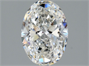 Diamante Natural 1.30 quilates, Ovalado , Color F, claridad SI2 y certificado GIA