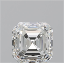 Natural Diamond 1.01 Carats, Asscher with  Cut, I Color, VS1 Clarity and Certified by GIA