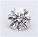 Lab Grown Diamond 1.07 Carats, Round with Excellent Cut, F Color, VS1 Clarity and Certified by IGI