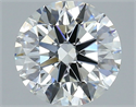 Natural Diamond 2.22 Carats, Round with Excellent Cut, G Color, VVS1 Clarity and Certified by GIA