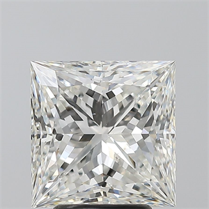 Picture of Natural Diamond 3.53 Carats, Princess with  Cut, H Color, SI1 Clarity and Certified by GIA
