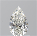Natural Diamond 0.70 Carats, Pear with  Cut, I Color, VVS1 Clarity and Certified by GIA