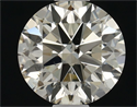 Natural Diamond 0.70 Carats, Round with Excellent Cut, N Color, SI2 Clarity and Certified by GIA
