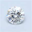 Diamante Natural 0.66 quilates, Redondo , Color F, claridad I1 y certificado GIA