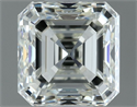 Natural Diamond 0.90 Carats, Asscher with  Cut, I Color, VVS1 Clarity and Certified by IGI