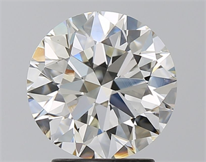 Picture of Natural Diamond 2.54 Carats, Round with Excellent Cut, J Color, VS2 Clarity and Certified by GIA