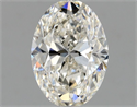 Natural Diamond 0.70 Carats, Oval with  Cut, I Color, VVS1 Clarity and Certified by GIA