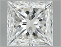 Natural Diamond 0.80 Carats, Princess with  Cut, F Color, VS1 Clarity and Certified by GIA