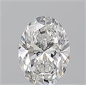 Natural Diamond 0.50 Carats, Oval with  Cut, F Color, VVS2 Clarity and Certified by GIA