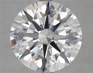 Picture of Lab Grown Diamond 5.80 Carats, Round with Ideal Cut, D Color, FL Clarity and Certified by IGI