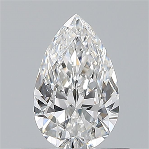 Picture of Natural Diamond 0.50 Carats, Pear with  Cut, E Color, VVS2 Clarity and Certified by GIA