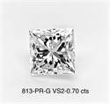 Diamante Natural 0.70 quilates, Princesa , Color G, claridad VS2 y certificado GIA