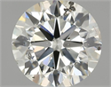 Natural Diamond 0.71 Carats, Round with Very Good Cut, J Color, I1 Clarity and Certified by GIA