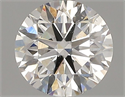 Natural Diamond 0.73 Carats, Round with Excellent Cut, F Color, SI1 Clarity and Certified by GIA