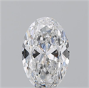 Natural Diamond 1.20 Carats, Oval with  Cut, E Color, SI2 Clarity and Certified by GIA