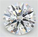 Lab Grown Diamond 3.51 Carats, Round with Ideal Cut, D Color, IF Clarity and Certified by IGI
