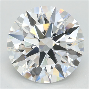 Picture of Lab Grown Diamond 3.51 Carats, Round with Ideal Cut, D Color, IF Clarity and Certified by IGI