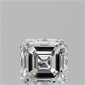 Natural Diamond 0.70 Carats, Asscher with  Cut, F Color, VVS2 Clarity and Certified by GIA