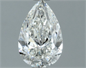 Natural Diamond 1.20 Carats, Pear with  Cut, G Color, SI1 Clarity and Certified by IGI