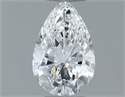 Natural Diamond 0.30 Carats, Pear with  Cut, E Color, IF Clarity and Certified by GIA