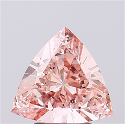 Picture of Lab Grown Diamond 2.08 Carats, TRIANGULAR with  Cut, Fancy Intense Pink Color, VVS2 Clarity and Certified by IGI
