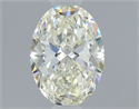 Natural Diamond 0.60 Carats, Oval with  Cut, K Color, VVS1 Clarity and Certified by GIA