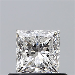 Picture of Natural Diamond 0.50 Carats, Princess with  Cut, F Color, VS2 Clarity and Certified by GIA