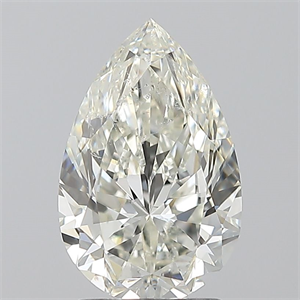 Foto Diamante Natural 2.01 quilates, De pera , Color J, claridad SI2 y certificado GIA de