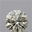 Natural Diamond 0.62 Carats, Round with Excellent Cut, M Color, VVS2 Clarity and Certified by IGI