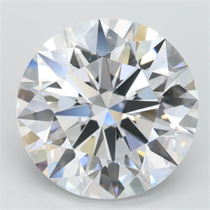 Picture of Lab Grown Diamond 3.63 Carats, Round with Ideal Cut, D Color, IF Clarity and Certified by IGI