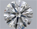 Diamante Natural 1.60 quilates, Redondo , Color J, claridad SI1 y certificado GIA