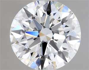 Picture of Natural Diamond 0.70 Carats, Round with Excellent Cut, F Color, VVS2 Clarity and Certified by GIA