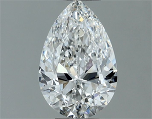Picture of Natural Diamond 0.63 Carats, Pear with  Cut, E Color, VVS2 Clarity and Certified by GIA