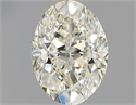 Diamante Natural 0.70 quilates, Ovalado , Color K, claridad VVS2 y certificado GIA