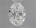 Natural Diamond 0.45 Carats, Oval with  Cut, E Color, SI1 Clarity and Certified by GIA