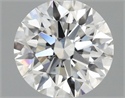Lab Grown Diamond 1.27 Carats, Round with Excellent Cut, F Color, VVS2 Clarity and Certified by IGI