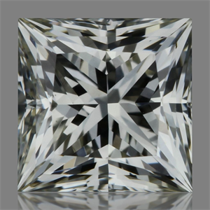 Picture of Natural Diamond 0.52 Carats, Princess with  Cut, L Color, VVS1 Clarity and Certified by GIA
